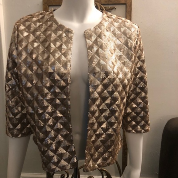 HAODUOYI / China Jackets & Blazers - Evening Wear Gold Women's Jacket